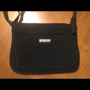 Vera Bradley Little Hipster Classic Black EUC